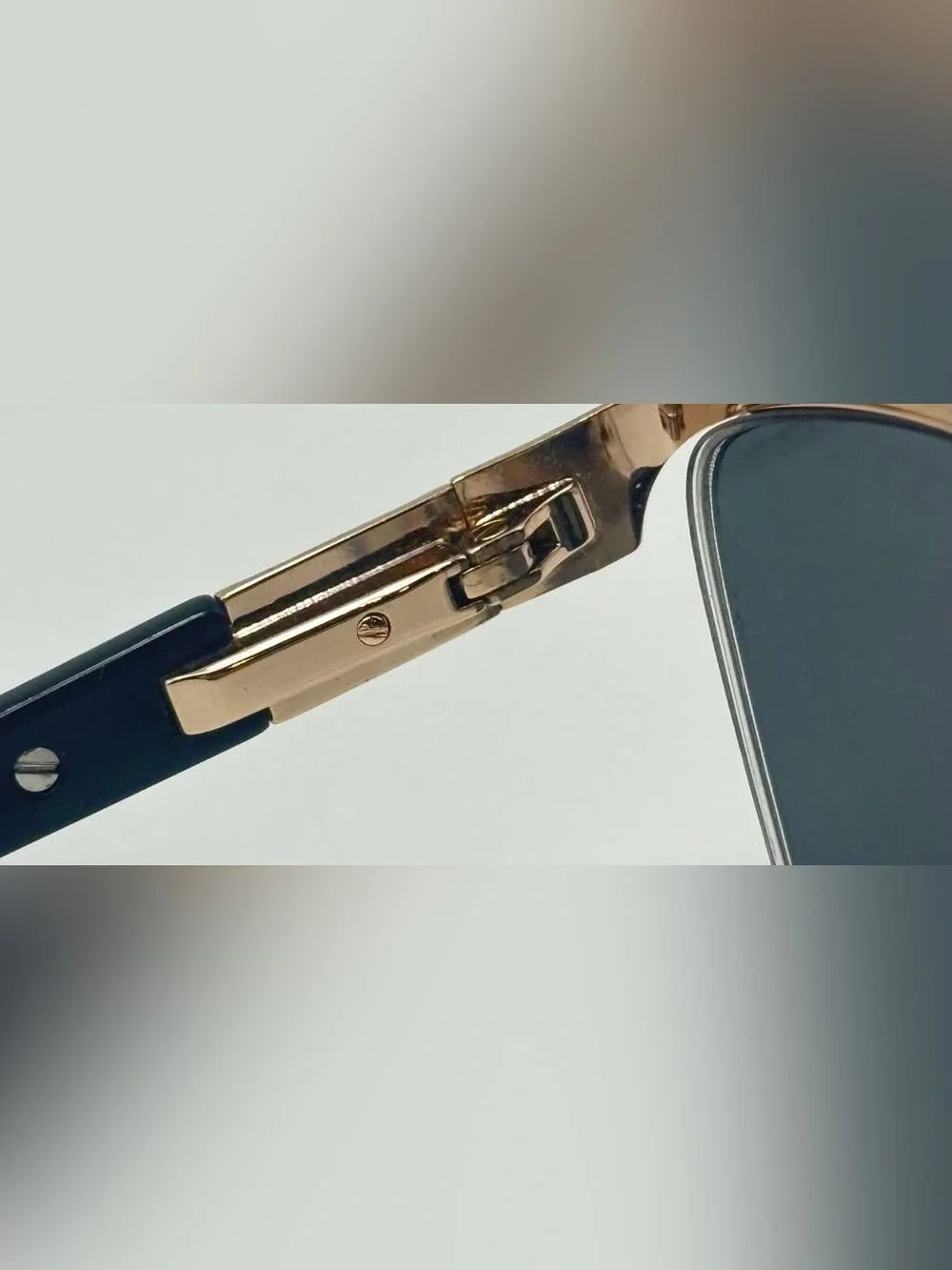 Just 1308 Black Gold Oval Browline Metal Sunglasses Frames Only